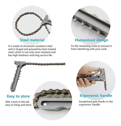 Llave De Cadena De Aceite Herramienta Para Quitar Filtros