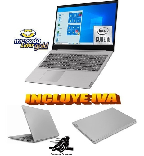 Imagen 1 de 5 de Laptop Portátil Lenovo Core I5 10ma Gen 4gb 1000gb 15.6