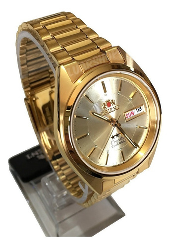 Relógio Orient Automatico Masculino Dourado - Original C/ Nf