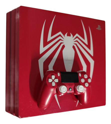 Sony Playstation 4 Pro 1tb Marvel's Spider-man Edition Ps4 Pro Vermelho (Usado)