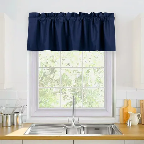 Cortinas Blackout Valance Para Janela De Cozinha, 52 X 18 Po ...