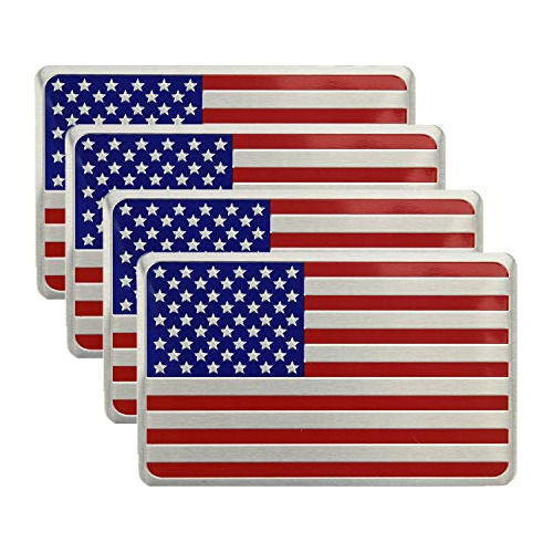 Nosotros Bandera Americana De Metal Emblema De Calcoman...