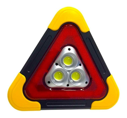 Triangulo De Emergencia Led -portatil Recargable Solar