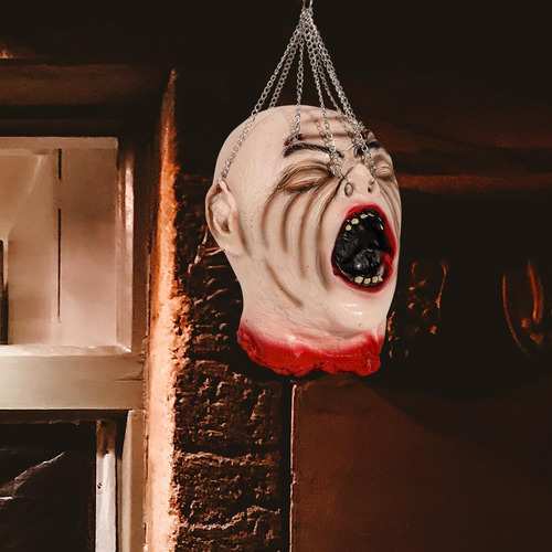 Cabeza De Zombie De Halloween, Cabeza Cortada De Miedo De Lá