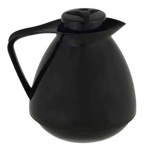 Botella térmica Amare Mor con tapón de rosca Bule Cafe Cha de 650 ml, color negro