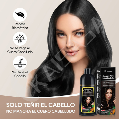 Wa Shampoo Natural Gengibre Para Cobertura De Tintura De