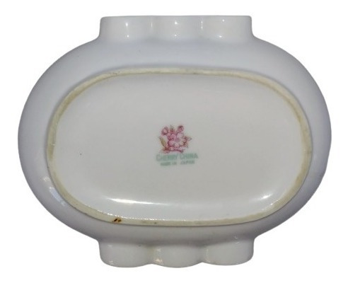 Imagen 2 de 2 de Cenicero Japan Vintage Diseño Violetas Sellado Regalo Colecc