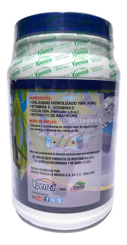 Imagen 9 de 9 de Colágeno Hidrolizado Berry 1.1 Kg Ypenza