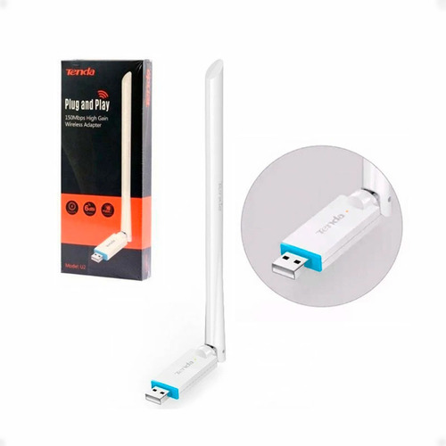 Adaptador Usb Wifi N Tenda 150mbps Alta Potencia U2 - Otec