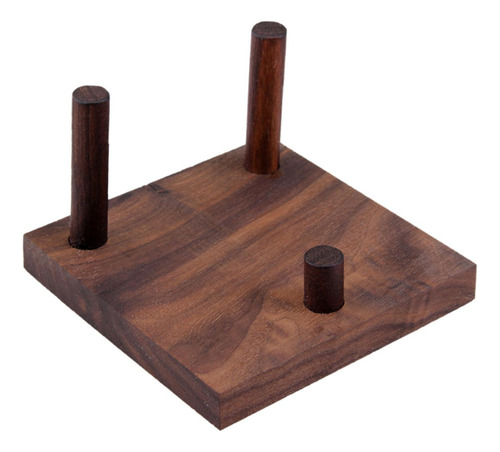 2 Pedestais Decorativos De Exibição Com Base De Madeira