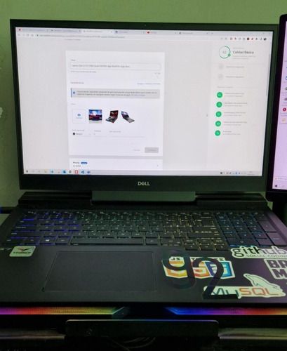 Laptop Dell G7 17 7700 Corei7-10750h 8gb Rtx2070 32gb Ram 