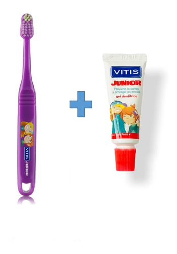 Cepillo Dental Vitis Junior + Gel 15ml