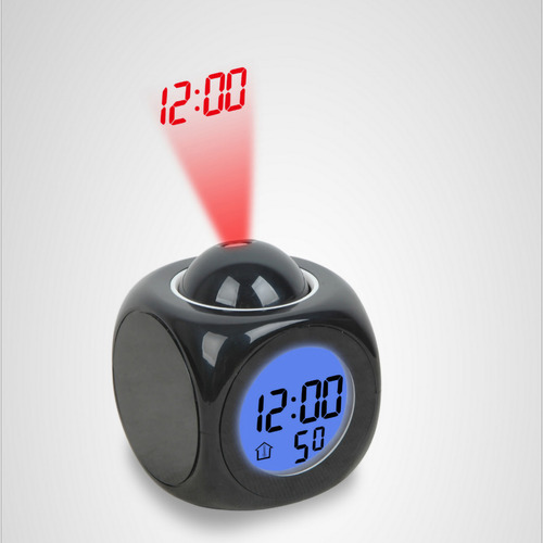 Projetor: Relógio De Mesa Multifuncional De Plástico Usb