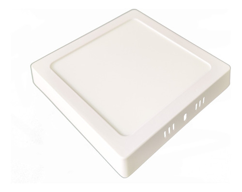 Plafon Led Candela Cuadrado Base 12w Fria Por Unidad