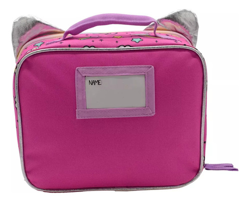 Hello Kitty Lonchera / Bolsa Para Almuerzo Insulada Rosa/plata Hello Kitty