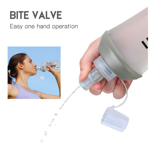 Bolsa De Agua Plegable Suave Portátil De 450 Ml Para Deporte
