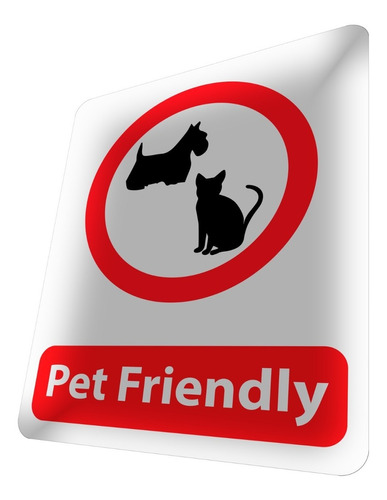 Pet Friendly Amigable Con Las Mascotas Bienvenidas Cartel