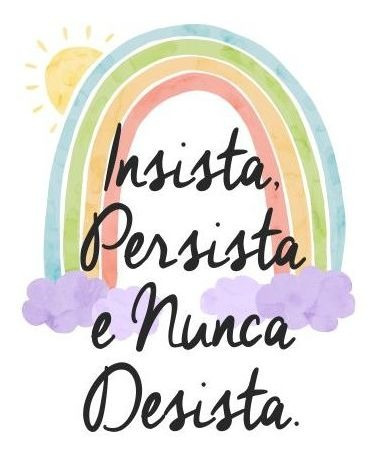 Imagem 1 de 2 de Placa Quadro Decorativo A5 - 15 X 21 Frase Insista Persistae