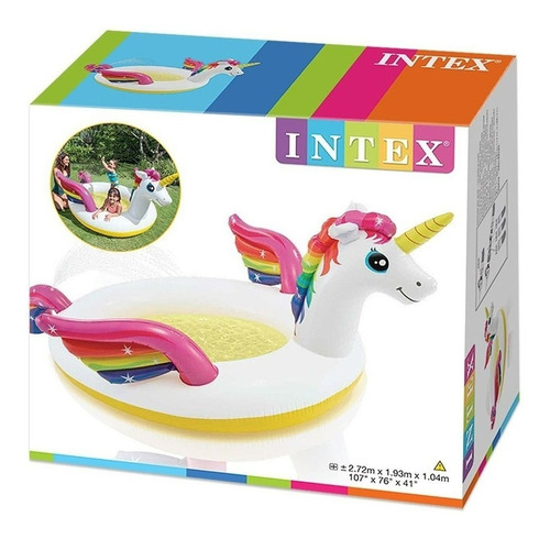 Intex | Inflable Piscina Pegaso| Spray/chorro De Agua