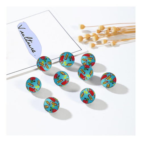 Beads Focal Juego De Pulseras Redondas De Lápiz Y Llave De