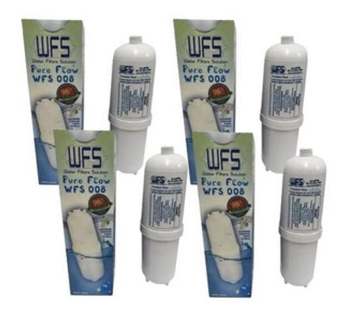 Kit 4 Filtro Refil Pure Flow ( Soft Everest ) Wfs 008