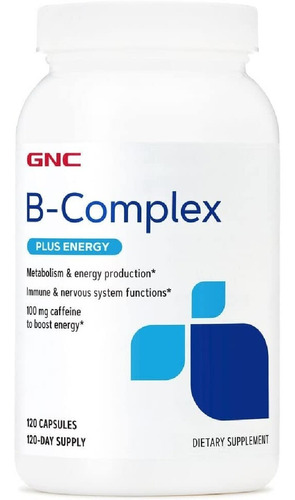 Complejo B Plus Energy Gnc 120 Capsulas