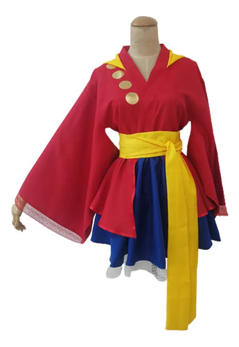 Anime One Piece Monkey D. Disfraz De Luffy Para Mujer Y