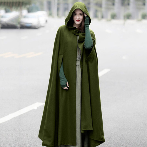 Capa De Invierno Con Capucha Para Mujer, Sin Mangas, Con Bot