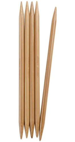 Agujas Tejer Circulares Bambu Doble Punta 15 Cm 5mm Pack 5 