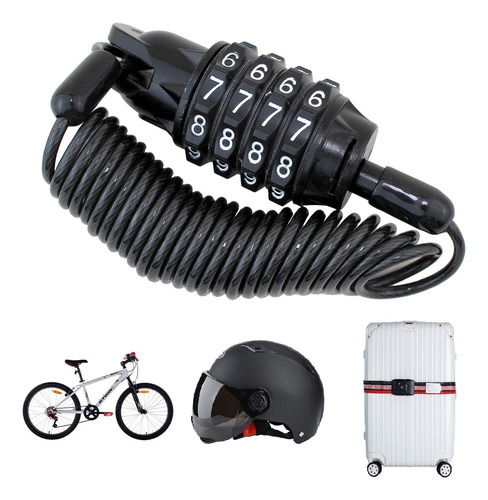 Tengfeng Cable De Bloqueo De Casco Reiniciable, Mini Combina