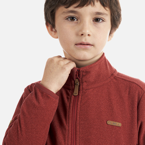 Poleron Niño Stripes Nano-f Full Zip Terracota Lippi