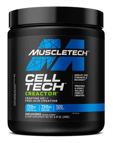 Creatina Muscletech Cell Tech Creactor Hci 120 Serv L