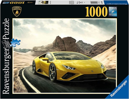 Rompecabezas Lamborghini Amarillo 1000 Pz Ravensburger Car