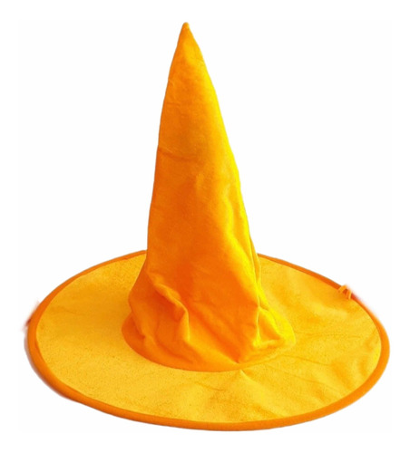 Sombrero Gorro Bruja Naranja Cotillón Halloween