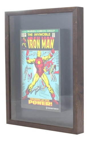 Quadro Porta Tampinha Homem De Ferro Marvel Comics