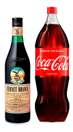 Fernet Branca 750 Ml + Coca Cola 2,25 L De Regalo