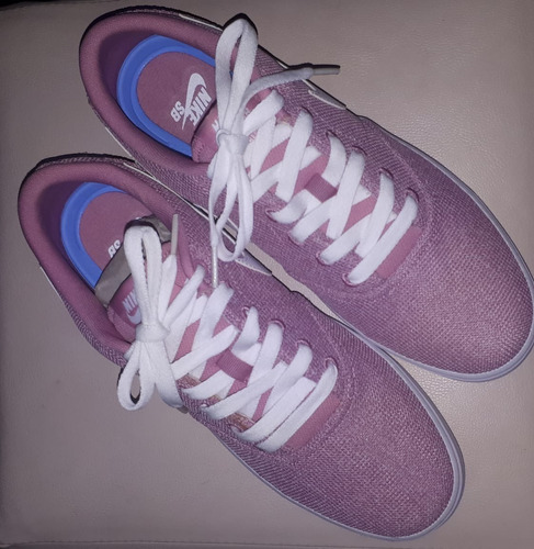 Tênis Nike Sb Check Solar Cvs P Feminino Rosa E Branco(tam40