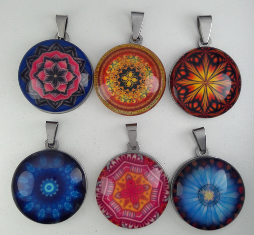 Lote X6 Dijes Mandalas 