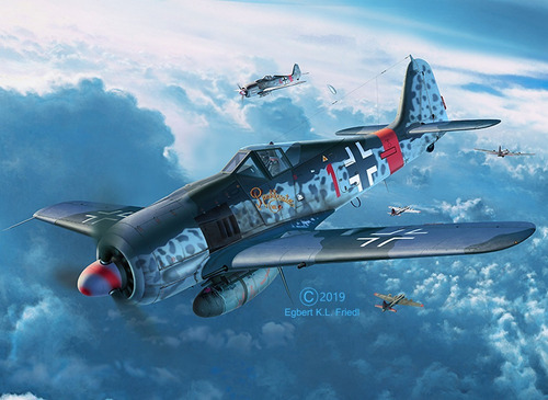 Kit de modelo 1/32 para avião Focke Wulf Fw190 A-8 Sturmbock 1/32 Revell