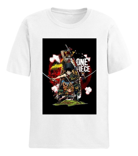 Polo  Personalizado One Piece 5/ Niños Y Adultos