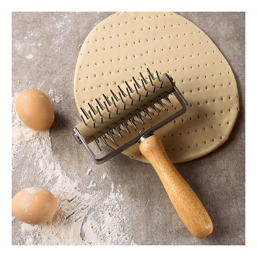 Rodillo Docker Para Masa De Pizza, Perforador De Agujeros,