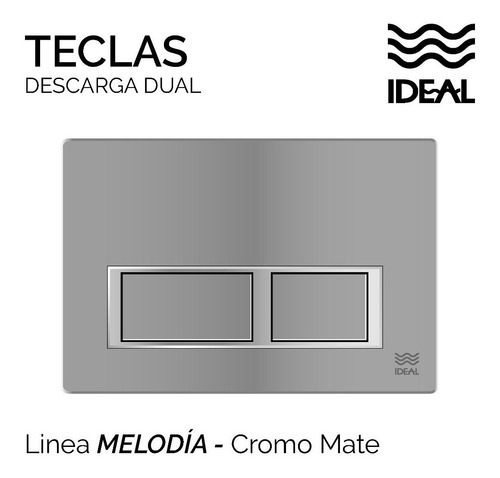 Tapa Ideal Melodia Cromo Bril Plas P/ Deposito Suma 2 80130