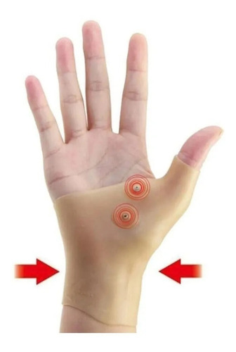 Par Luva Silicone Magnética Alivia Dor Tendinites Artrites