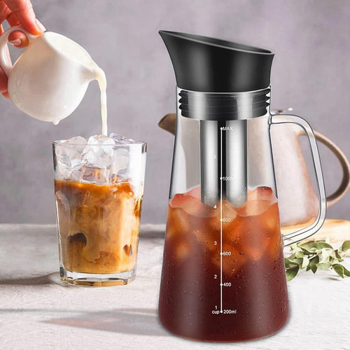 1.2l Cafetera Cold Brew Vidrio Primera Calidad Tetera Helada