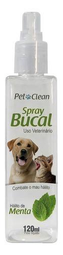Kit 3 Sabores Spray Bucal Cães E Gatos Pet Clean 120ml Sabor Mentol / Tutti / Morango