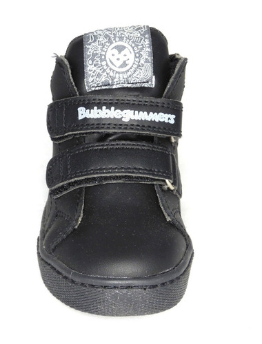 Imagen 7 de 8 de Tenis Bubble Gummers Niño Colección Escolar De Piel Negro