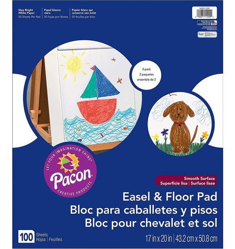 Roselle Caballete Y El Piso Pad, 17 x 20 inches, 50 count