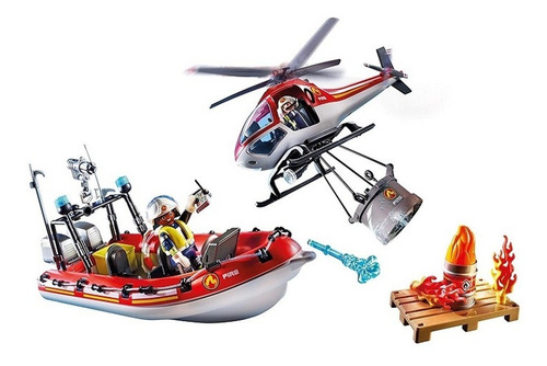Playmobil 70335 City Action Misión Rescate Bomberos