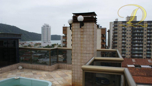 Imagem 6 de 16 de Cobertura Com Piscina E Churrasqueira De 03 Quartos E 02 Vagas De Garagem À Venda No Canto Do Forte Em Praia Grande!!! - Co0071