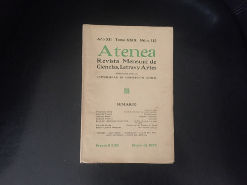 Revista Atenea Número 115 Enero 1935